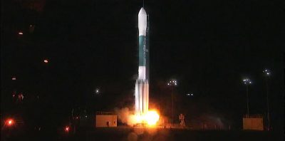 The Delta II carrying RadFxSat launches (Source: NASA)